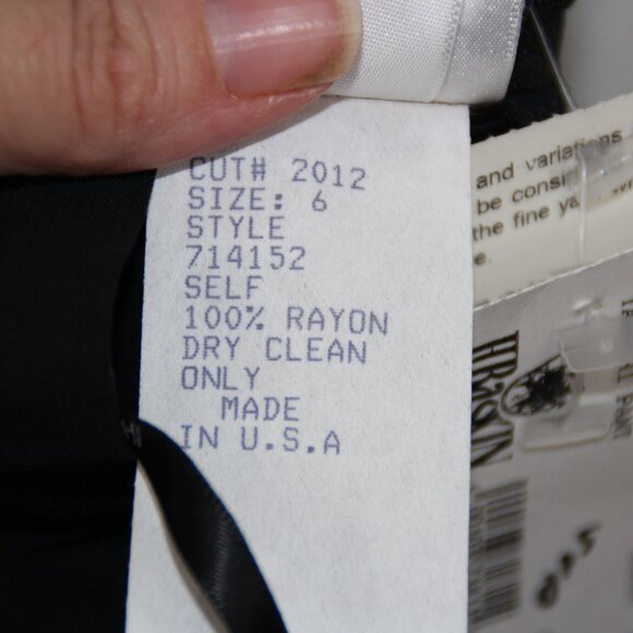 Tadashi Pants Women's US 6 Rayon Black Wide Leg Lace Overlay Pants Dressy - Picture 14 of 14